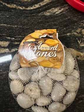 Polished River Stones - White Decorative Accent Stones